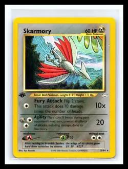 💥 SKARMORY 1st Edition Pokemon TCG 2001 Neo Revelation Set Non HOLO # 23/64 - Image 1