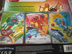 Kanto Starter Set Pokemon First Partner Illustration Collection Series 1 Promos - Image 1