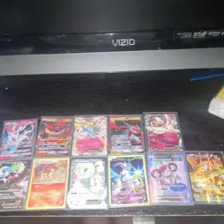 Pokemon Trading Card Game Mixed Card Lot Steam Siege, Charizard, EX, GX, Holo - Image 1