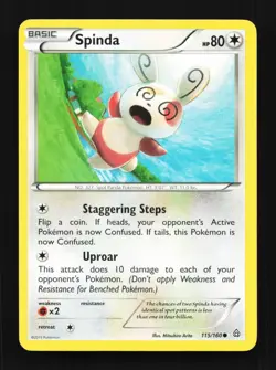 Spinda 115/160 LP Primal Clash English Pokemon Card TCG - Image 1