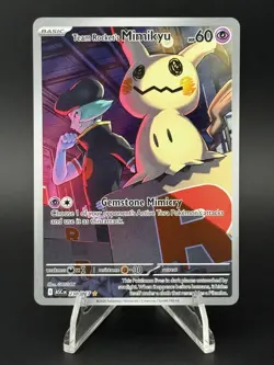 Team Rocket's Mimikyu 238/217 Ascended Heroes Illustration Rare Pokemon TCG NM - Image 1