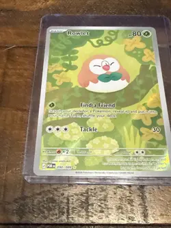 Mega Evolution: Perfect Order Rowlet 90/88 Illustration Rare Pokemon Card - NM - Image 2