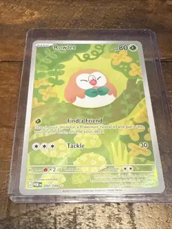 Mega Evolution: Perfect Order Rowlet 90/88 Illustration Rare Pokemon Card - NM - Image 3