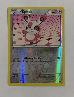 Pokemon SPINDA Card 115/149 Reverse Holo Common Boundaries Crossed Light Play - Image 1