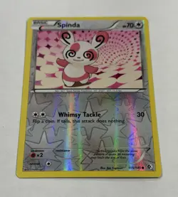 Pokemon SPINDA Card 115/149 Reverse Holo Common Boundaries Crossed Light Play - Image 2