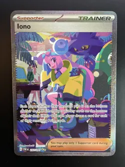 Iono 237/091 S&V Paldean Fates 2024 Pokemon TCG Holo Sir Trainer English - Image 1