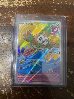 Rowlet 043 Holo Promo ME: Mega Evolution Promo Pokemon Near Mint PACK FRESH RARE - Image 1