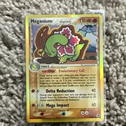 Pokemon Meganium Delta Species Dragon Frontiers Holo Rare 4/101 2006 NM Card - Image 1