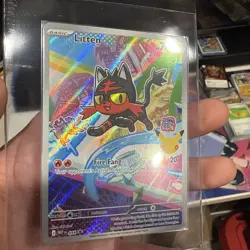 Litten MEP 044 Pokemon First Partner Illustration Black Star Promo - Image 3