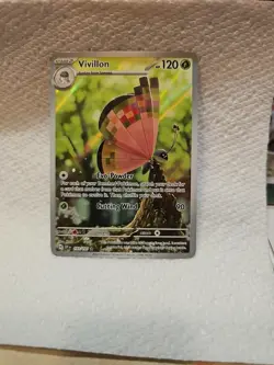 Pokemon TCG Vivillon 193/191 Full Art Illustration Rare Surging Sparks Holo - Image 1