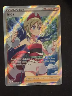 ✨💧 Irida #186 Full Art Trainer 🌟 Astral Radiance Pokemon Card 🔥 Waifu Rare! ⚡ - Image 1