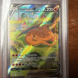2022 POKEMON SWSH BLACK STAR PROMO #260 FULL ART/CHARIZARD V PSA 9 - Image 2