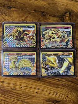 Pokemon TCG Breakthrough LOT of 4 Marowak Florges Ninetails Zoroark Rare Sleeved - Image 1