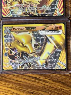 Pokemon TCG Breakthrough LOT of 4 Marowak Florges Ninetails Zoroark Rare Sleeved - Image 4
