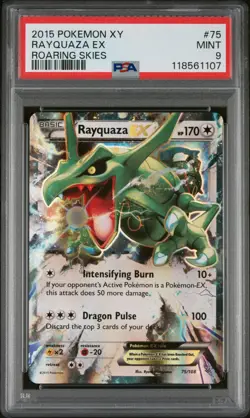 2015 Pokemon Xy Roaring Skies #75 Rayquaza Ex Roaring Skies PSA 9 - Image 1