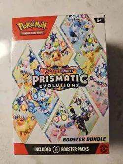 Sealed Pokemon TCG Scarlet & Violet Prismatic Evolutions (6 pk) Booster Bundle!! - Image 1