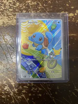 First Partner Illustration Squirtle Promo Full Art Holo 037 Pokemon TCG RARE HTF - Image 1