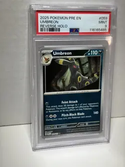 PSA 9 2025 Umbreon Prismatic Evolutions Pokemon Card 59/131 - Image 1