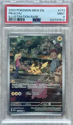 Pikachu 173/165 Sv: Scarlet & Violet 151 Holo PSA 9 English Pokemon - Image 1
