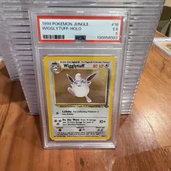 1999 Pokemon Jungle Wigglytuff #16 PSA 5 - Image 1