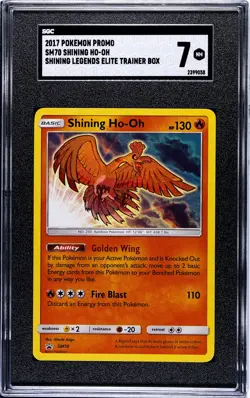 Shining Ho-Oh SGC 7 2017 Promo #SM70 ETB RARE Graded Pokemon - Image 1
