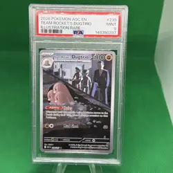 2026 POKEMON ASCENDED HEROES ILLUSTRATION RARE TEAM ROCKET'S DUGTRIO PSA 9 - Image 1
