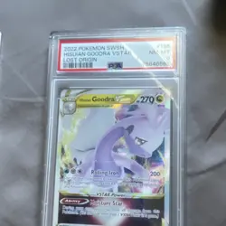 Pokemon Hisuian Goodra VSTAR 136/196 Lost Origin Ultra Rare Holo PSA 8 2022 - Image 1