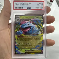 2025 Pokemon Meg En Mega Venusaur Ex #3 PSA 10 GEM MT - Image 1