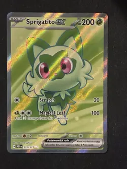 ✨🌿 Sprigatito EX 251/217 Full Art Holo 🌟 Ascended Heroes Secret Rare Pokemon - Image 1