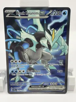 Pokemon Black Kyurem ex Ultra Rare 218/191 Sv08 Surging Sparks Holo 230 HP - Image 1