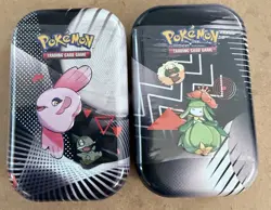 Pokemon Scarlet & Violet 2 Mini Tins w/ 2 booster packs each Sealed English - Image 1