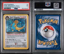2002 POKEMON LEGENDARY COLLECTION 5 DARK DRAGONITE HOLO - PSA 1 - Image 3