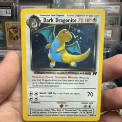 Pokemon Dark Dragonite 5/82 Team Rocket Holo MP - Image 1