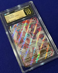 CGC Pristine 10 Sylveon VMAX #75 SWSH Evolving Skies 2021 Pokemon PRISTINE - Image 2