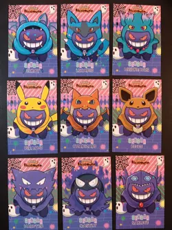 GENGAR PONCHO SET POKEMON DATABASE HALLOWEEN SET STAR HOLO PERU US SELLER - Image 1