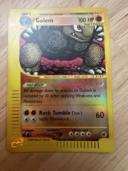 Pokemon Golem 14/165 Reverse Holo Expedition MP - Image 1