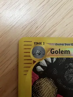 Pokemon Golem 14/165 Reverse Holo Expedition MP - Image 2