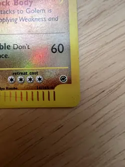 Pokemon Golem 14/165 Reverse Holo Expedition MP - Image 5