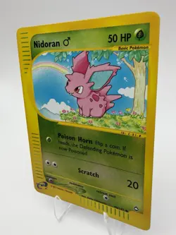 Pokemon Nidoran M Aquapolis Common Basic 50HP #96/147 English 2002 Regular - Image 2