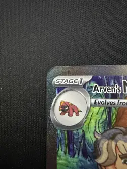 Pokemon TCG Destined Rivals Arven's Mabosstiff ex SIR 235/182 - Image 2