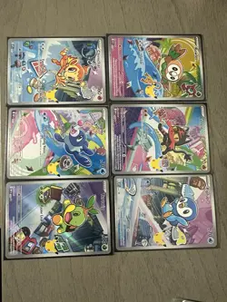 Pokemon First Partner Illustration Collection Promo 40,41,42,43,44,45 (6 Set NM) - Image 1