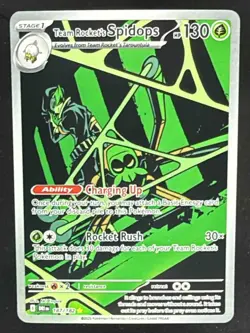 2025 Pokemon Gaming Destined Rivals Team Rocket's Spidops #187/182 - Image 1