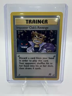 Imposter Oak’s Revenge 76/82 - Team Rocket Set - Vintage - Pokemon TCG - Image 3