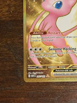 Pokemon TCG Mew EX 205/165 Scarlet & Violet Holo Hyper Rare NM - Image 5