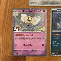 Pokemon Prize Pack Holo Rares NM Lot, Series 7, Lillie’s Ribombee Morpeko Stamp - Image 3