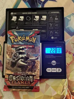 VERY HEAVY! 22.81Gram Obsidian Flames Pokemon TCG Factory Sealed Booster Pack!!! - Image 1