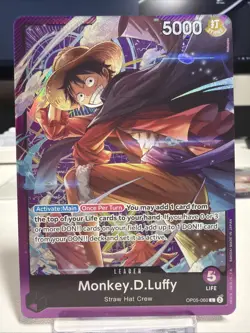Monkey.D.Luffy (Sound Loader Vol. 1) OP05-060 One Piece Promotion Cards Foil NM - Image 1