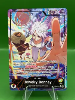 Jewelry Bonney (Alt Art) OP15-001 L Adventure on KAMI - ONE PIECE Card ENGLISH - Image 1