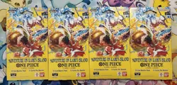 One Piece Adventure On Kami’s Island Sleeved Booster Pack Lot Of 4 - Image 1