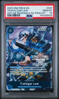 ONE PIECE 2025 TRAFALGAR LAW S2-FINALIST OFFLINE REGS. PCK 2025 S2 #047 PSA 10 - Image 1